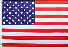 2X3 American Flag US USA Flags for outside Vivid Color Fade Resistant Double Sti