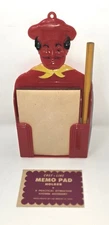 Royal Pacific Co Chef Line Memo Pad Vintage 1940s 7-1/2" x 3-5/8" Pencil Holder