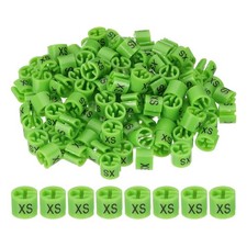 120 Pcs Clothes Hanger Markers, XS Size Tag Fit 3mm Rod, Light Green