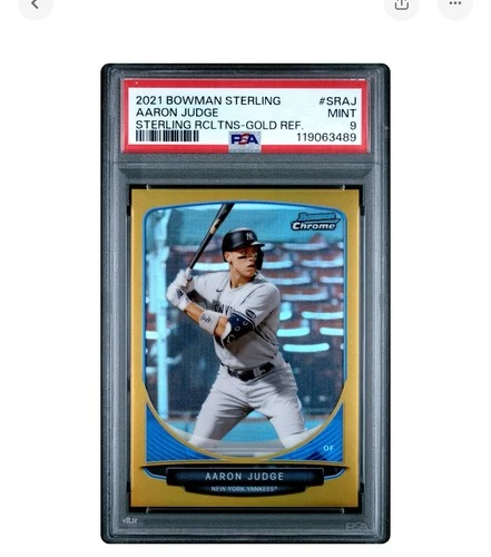 2021 Bowman Sterling - Recollections Aaron Judge #SR-AJ Gold Refractor /50