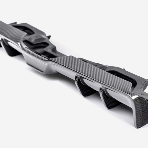 3PC Carbon Fiber Rear Diffuser MD Style 2022 Subaru WRX - Picture 6 of 15