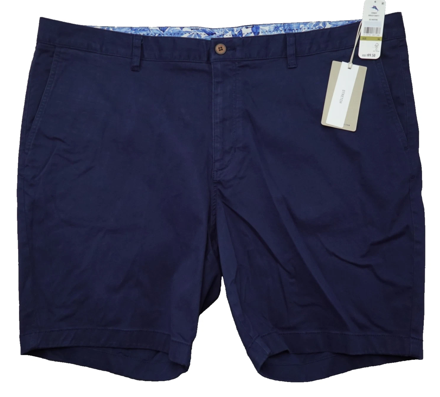 Tommy Bahama Boracay Shorts Mens 44W 9" Blue Embroidered Logo $99