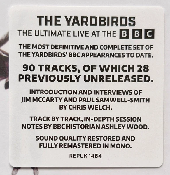 The Yardbirds - The Ultimate Live At The BBC 4 X CD Box Set 66 páginas folleto Nuevo Foto 3 de 3