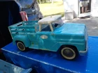 Vintage 60s Tonka Toys Green Classic Tonka Stake Farm Truck,needs Windshield