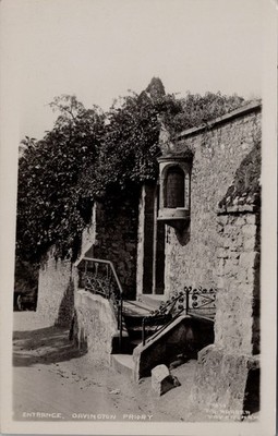 Vintage Real Photo Postcard   Davington Priory, Faversham, England (1924)
