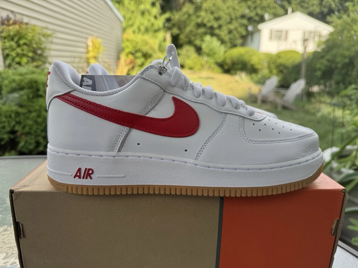Nike Air Force 1 White University Red for Sale  display picture 3