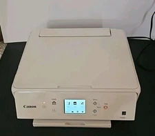 Canon Pixma TS6120 All In One Printet. New Ink, Low Page Ct. (56) White.