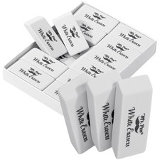 Mr. Pen- White Pencil Eraser, 12 Pack, Large Latex Free Block 12