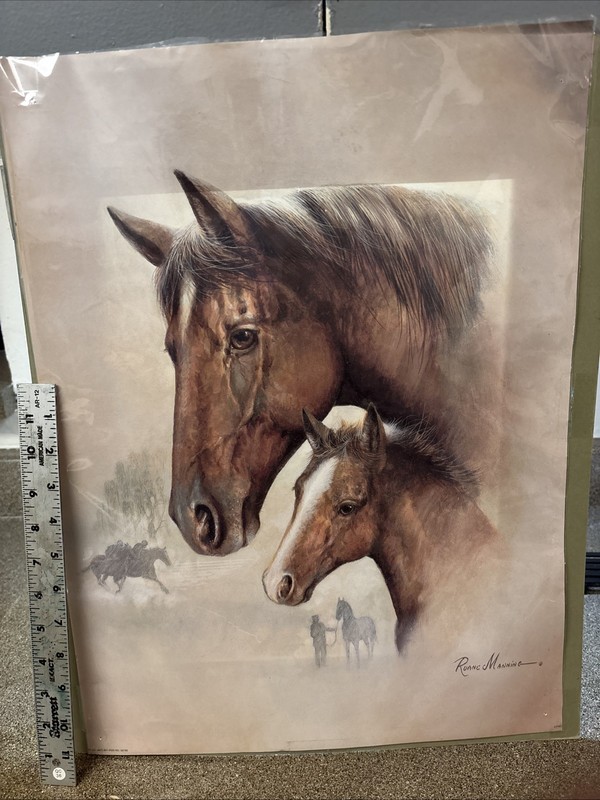 18x24 Ruane Manning Horse Pony( Race Horse I ) Print Copy/Painting Signed Artist