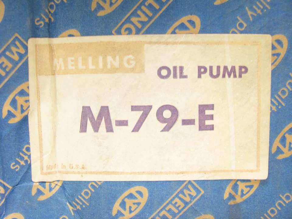 Melling M-79-E 发动机油泵 适用于 1987 - 1988 大众 Scirocco 1.8L-L4 — 第 4/4 张图片
