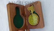 Watch Elgin vintage pocket Collectible Antique Brass Pocket Watch W/ Box GIFT