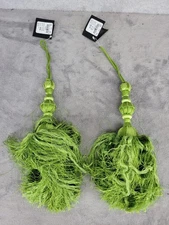 Vatican Homes Set of 2 Large Light Green Tassels Curtain Tiebacks 16” Long