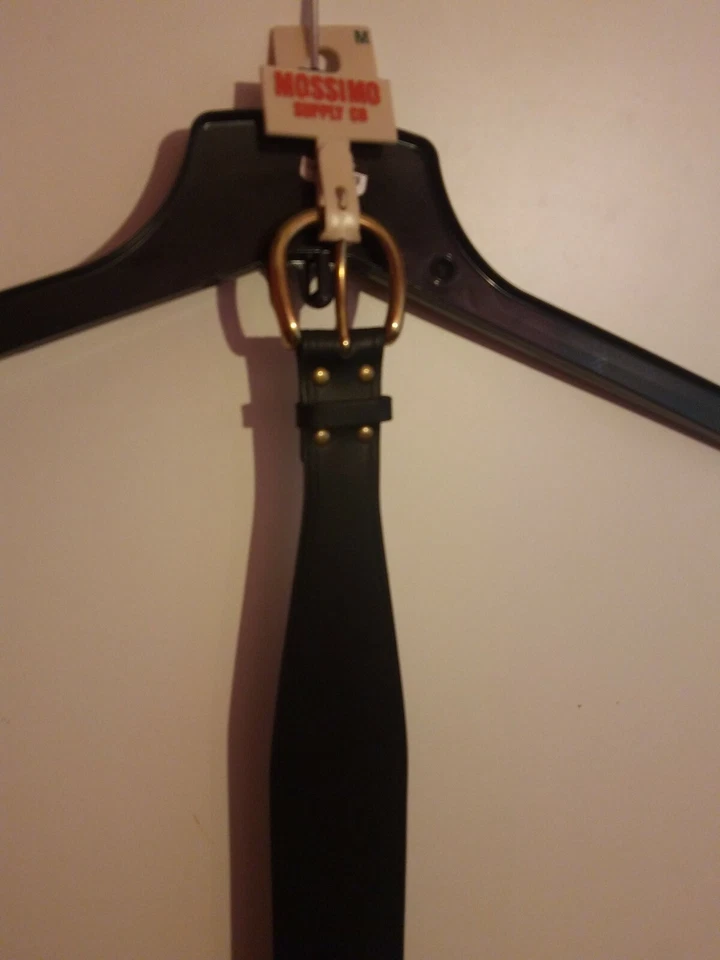 Mossimo Women's Medium Black Leather Belt with Stretch [New with Tags] - Image 2 of 4