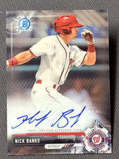 2017 Bowman Chrome PROSPECT ROOKIE AUTO Nick Banks, item 1