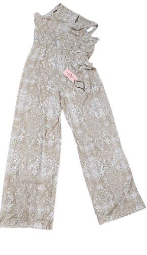 Juicy Couture Womens Sleeveless Cinched Waist Desert Dusk Jumpsuit NWT Snakeskin - Picture 3 of 11
