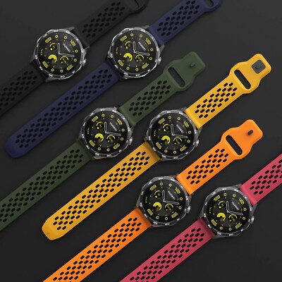 18 20 22mm Silicone Strap for Huawei GT2 for Samsung Watch 4/5/6 Quick Fit Sport