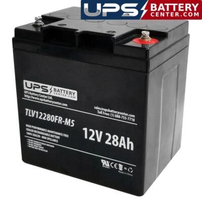 12V 28Ah Sealed Lead Acid Battery with M5 Insert Terminals | eBay