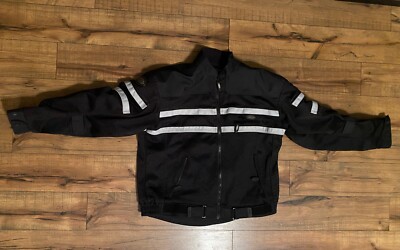 #715 Cortech Breeze By Tour Master Motorcycle Jacket Women s MD 10-12 Black