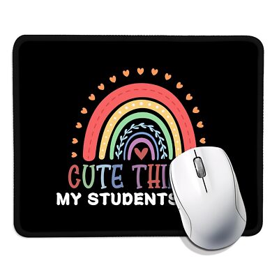 Cute Words from My Students Funny Mouse Pad Square Comfortable and Non-Slip S...
