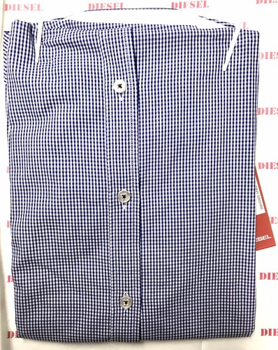 Diesel Blue Checked Shirt Reggie Retro Collection Shirt Age 14 Long Sleeves - Picture 2 of 4