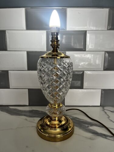 Beautiful Vintage widdop bingham Glass Cut  lamp - Afbeelding 1 van 11