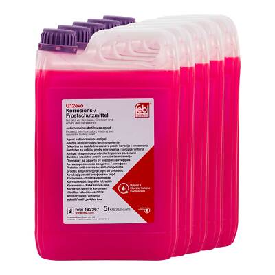 Kühlerfrostschutz Konzentrat Febi G12evo 5 X 5 Liter Violett für Audi Skoda VW