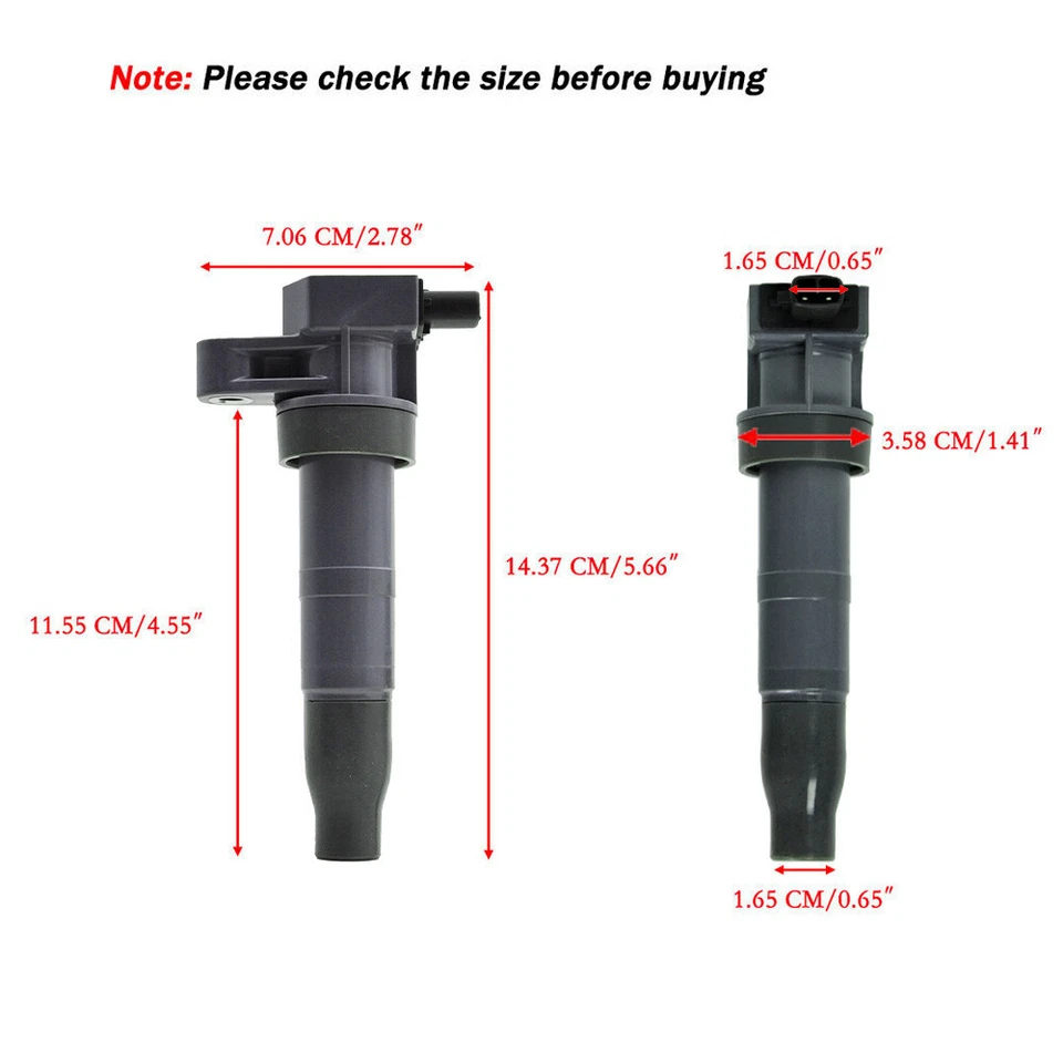 6 оригинальных катушек зажигания + 6 иридиевых свечей зажигания для Hyundai Santa Fe Kia V6 UF546 - Изображение 3 из 4