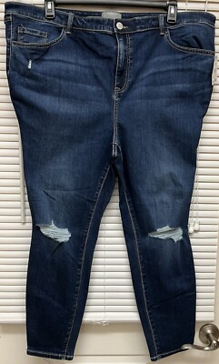 NWT Torrid Jeans Womens Size 22 R Sky High Skinny Limitless Stretch High Rise