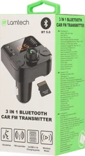 Lamtech FM Transmitter 3-in-1: Bluetooth / MicroSD / USB LAM022032