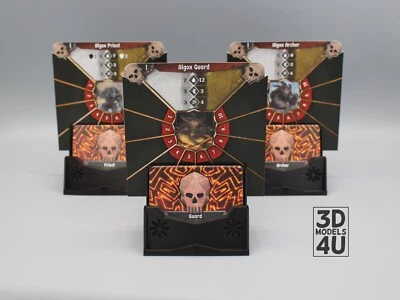 Ab 16,99€ Monsterkartenhalter 3-6 Stk für Frosthaven Zubehör 3D Druck Brettspiel