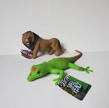 Ja-Ru JaRu Stretchy Stretchable Squishy Life - Like Lion & Super Realz Lizard