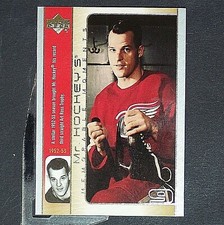 GORDIE HOWE  2003/04 UD Mr. Hockey Memorable Moments #GH5 Detroit Red Wings HOF