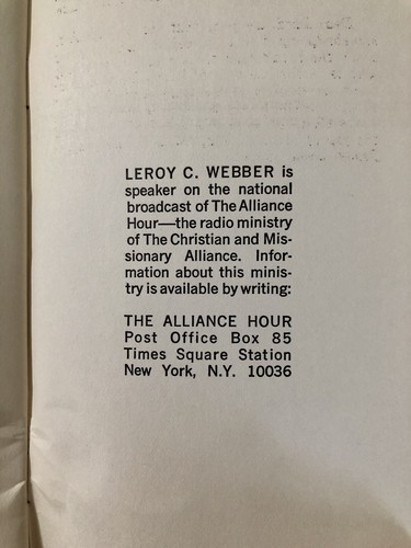 Studies in the Book of Mark 11 LOT, Leroy C. Webber, The Alliance Hour, PB RARE - Picture 9 of 11