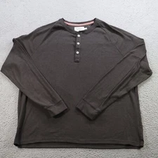 The Normal Brand Shirt Mens XXL Charcoal Puremeso Everyday Henley Stretch Soft