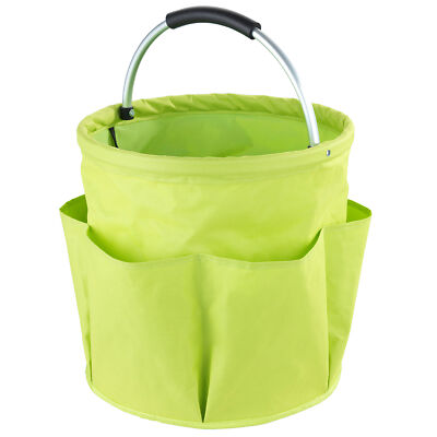 WENKO Gartenkorb Reinigungscaddy Behälter Grün Putzen Tasche Polyester XL Caddy