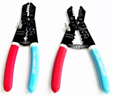 2 CAL-HAWK PRO 9" Wire Stripper Crimper Cutter Crimping Tools Solid/Stranded