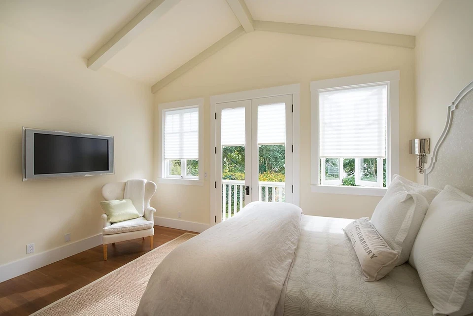 6 Pack Light Filtering Pleated Paper Shades Window Blinds Sun UV Block, 36"x72" - Image 3 of 4