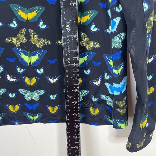Kastel Denmark Womens 1/4 Zip Sun Shirt Size L Animal Print Butterfly Outdoor - Picture 9 of 12