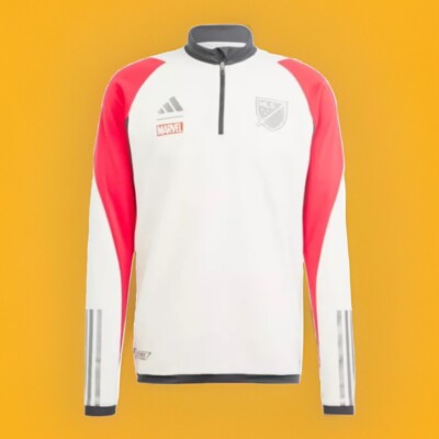 Adidas MLS All Star Game X Marvel Quarter Zip Training Shirt Men s Size Medium