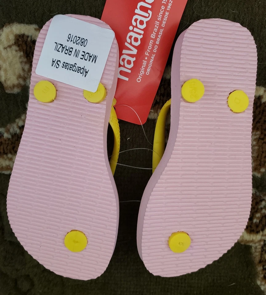 New Disney Minnie Mouse Havaianas Cool Flip Flops Sandals Thongs Kids Size 11 Foto 3 de 3