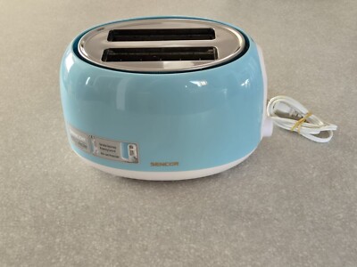 Sencor Toaster 2 Slice Blue Anti Slip Feet Heat Insulated Outer Case TESTED