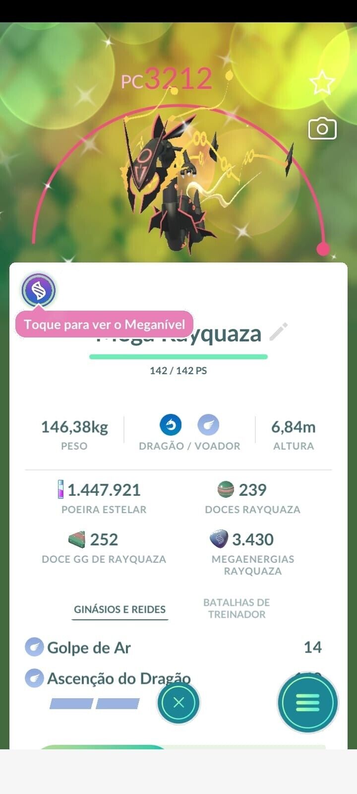 Rayquaza shiny - DRAGON ASCENT - Rare pokemon GO (Read Description