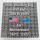 1000 Premium ESD Anti-Static Shielding Bags Open Top 16" X 12" Motherboard