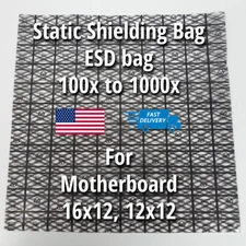 1000 Premium ESD Anti-Static Shielding Bags Open Top 16" X 12" Motherboard