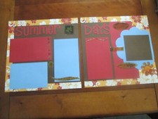 PREMADE SCRAPBOOK PAGES KIT - SUMMER DAYS - 12 X 12 - NEW