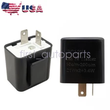 2 x Adjustable LED Flasher Relay Turn signal Blinker Light for Yamaha 2Pin