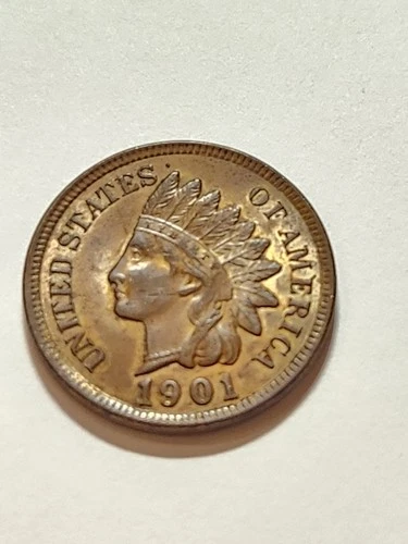 1901 UNC+++ R/B Indian Head Cent Real Beauty Right Here Folks