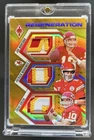 2025 Phoenix Joe Montana Patrick Mahomes II Green Regeneration Patch Gold #/10
