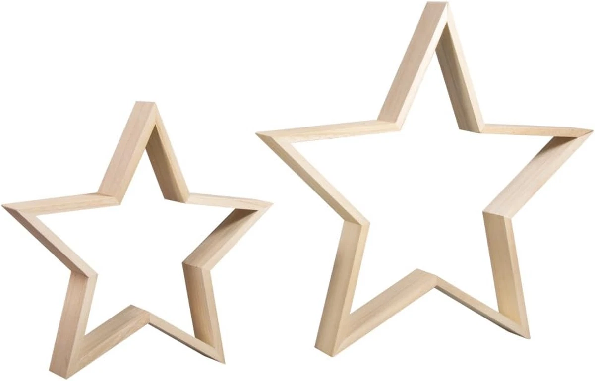 Stella In Legno Chiaro Räder - Porta Lumini O Vaso Per Piccole Piante - Idea Regalo - 6