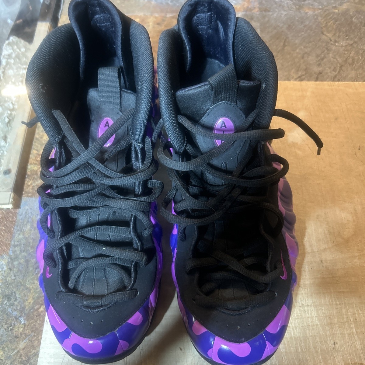 nike air foamposite pro purple camo